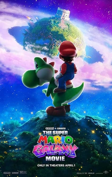 The Super Mario Galaxy Movie film posteri